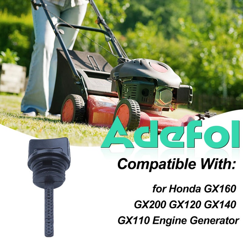 Adefol 3 Pack Oil Filler Dipstick for Honda GX160 GX200 GX120 GX140 GX110 Engine Generator Lawnmower 15600-ZE1-003, ADEFOL Oil Filler Cap Compatible with Stens 125-692 - Image 2